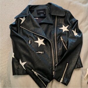 Star Vegan Leather Jacket